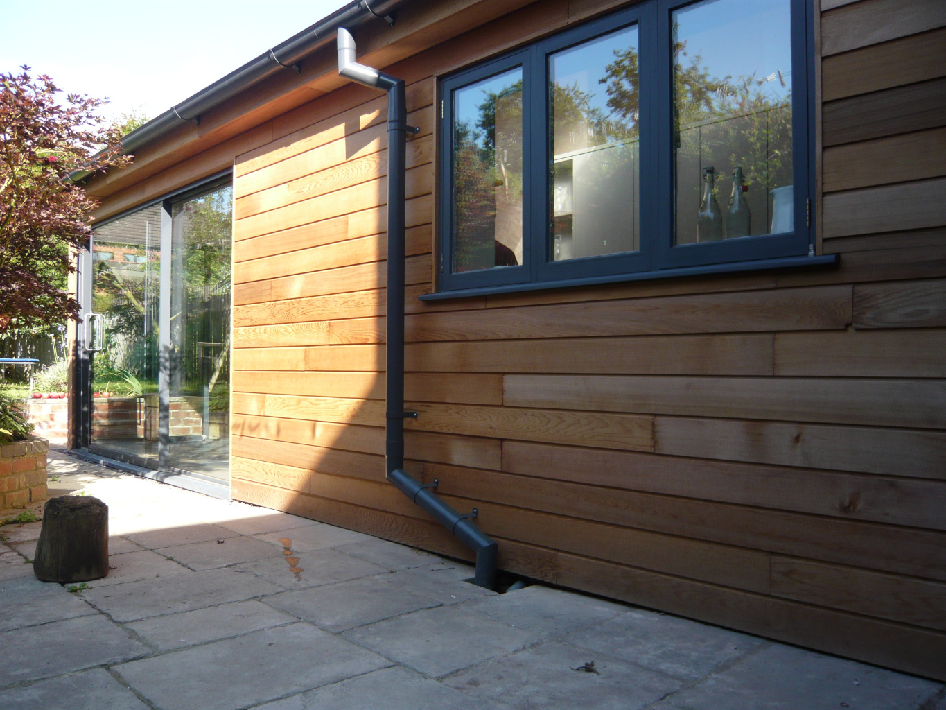 cedar cladding corner glass